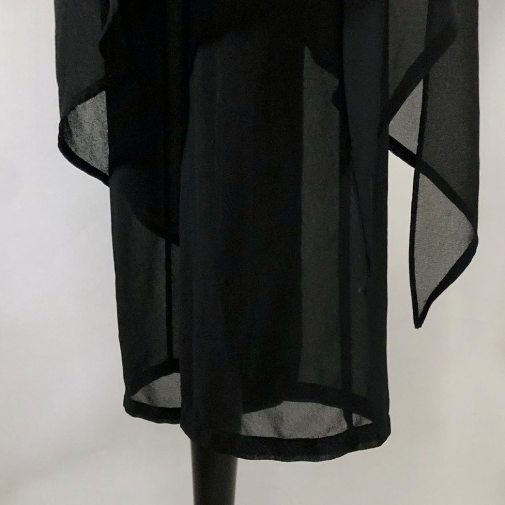 Metaphor Unique Semi Sheer Black Dress Pants - Picture 7 of 11